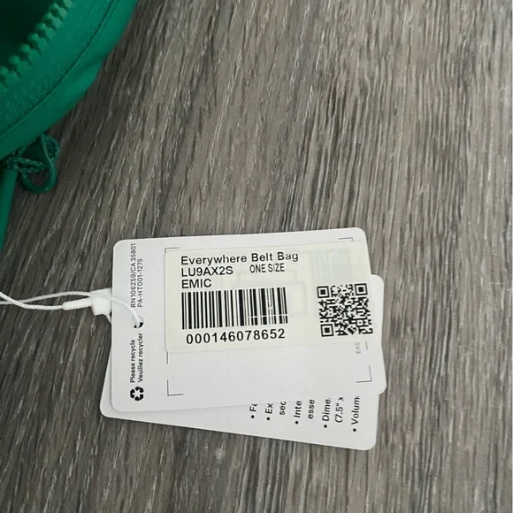 Lululemon Everywhere belt bag Fanny pack emerald ice green Fanny pack - Picture 10 of 11